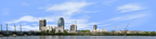 Springfield Massachussettes from the West with River