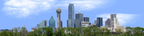 Dallas Skyline with Treeline left