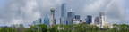 Dallas Skyline with Treeline left