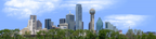 Dallas Skyline with Treeline right
