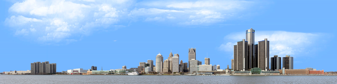 Detroit from the South left