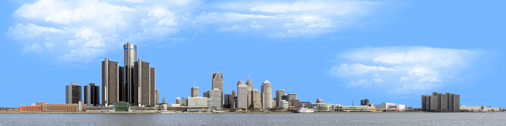 Detroit from the South right