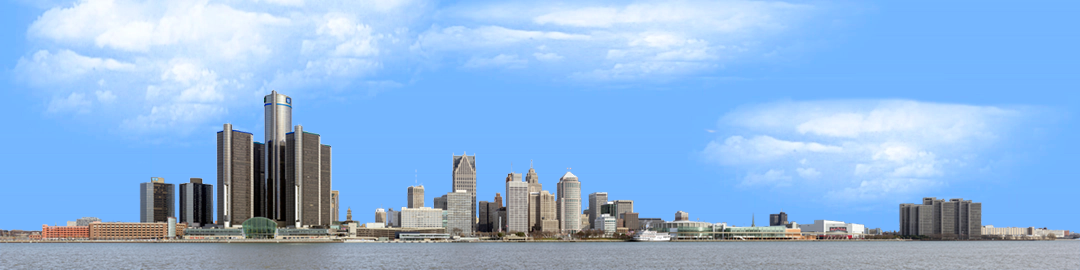 Detroit from the South right