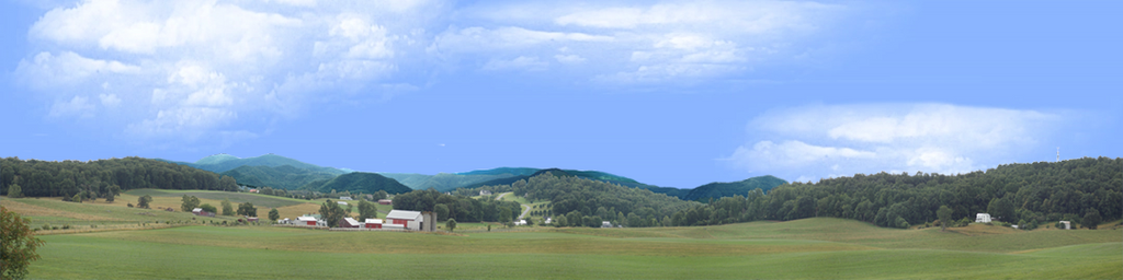 Farm with Rolling Hills Virgina left