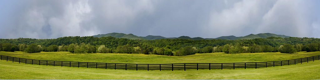 Virginia Farm Treeline and Mountains center repeatable