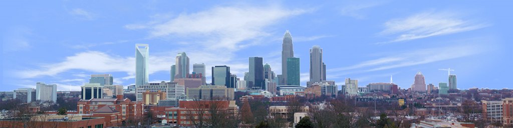 Charlotte North Carolina Skyline left