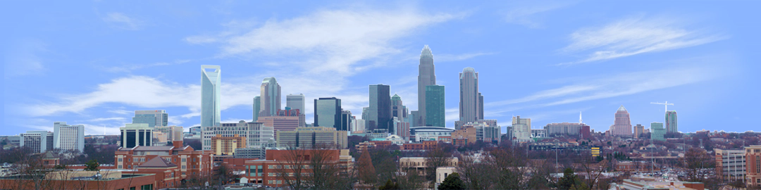 Charlotte North Carolina Skyline left
