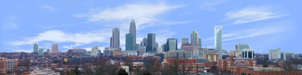 Charlotte North Carolina Skyline right