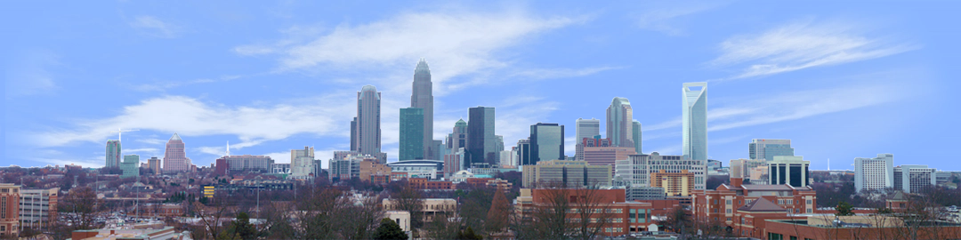 Charlotte North Carolina Skyline right