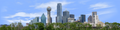 Dallas Skyline with Treeline left