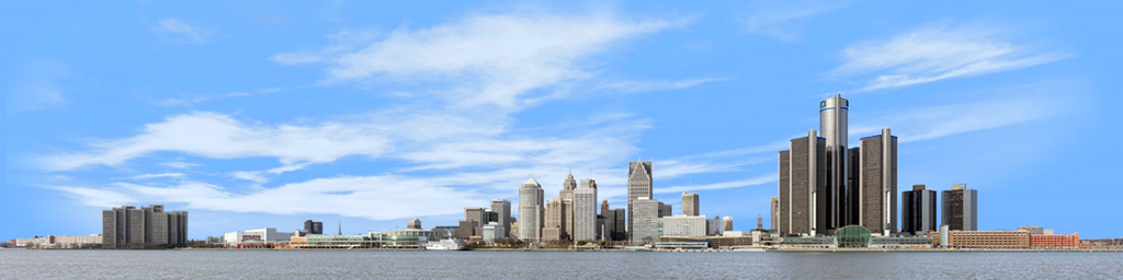 Detroit from the South left
