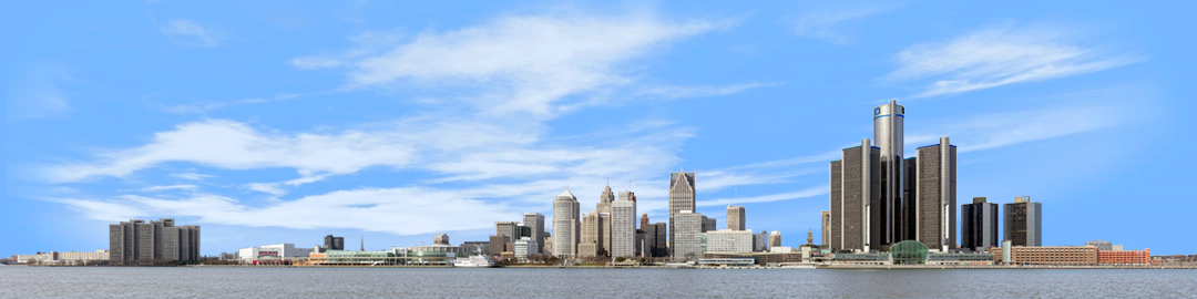 Detroit from the South left
