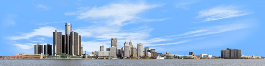 Detroit from the South right