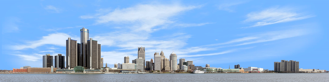 Detroit from the South right