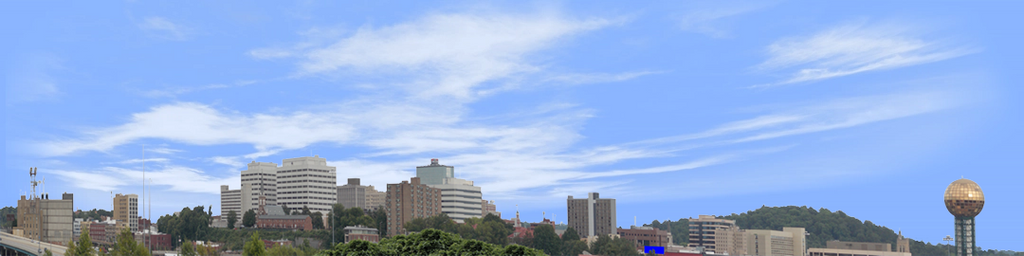 Knoxville Skyline from the West leff