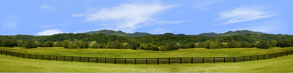 Virginia Farm Treeline and Mountains center repeatable