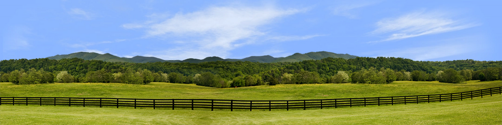 Virginia Farm Treeline and Mountains left