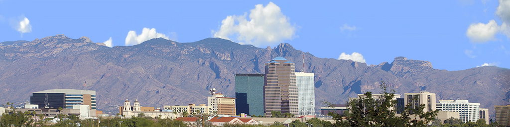 Tucson Arizona Skyline from the South right