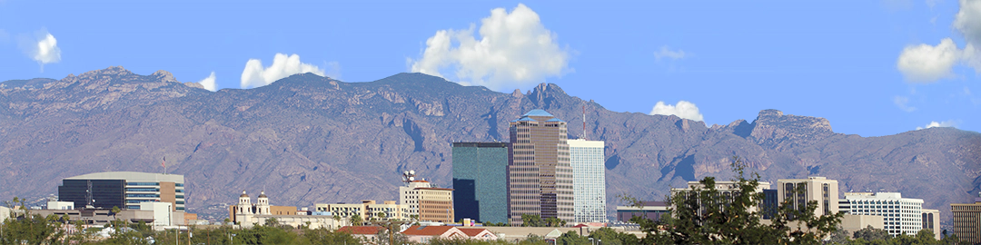 Tucson Arizona Skyline from the South right