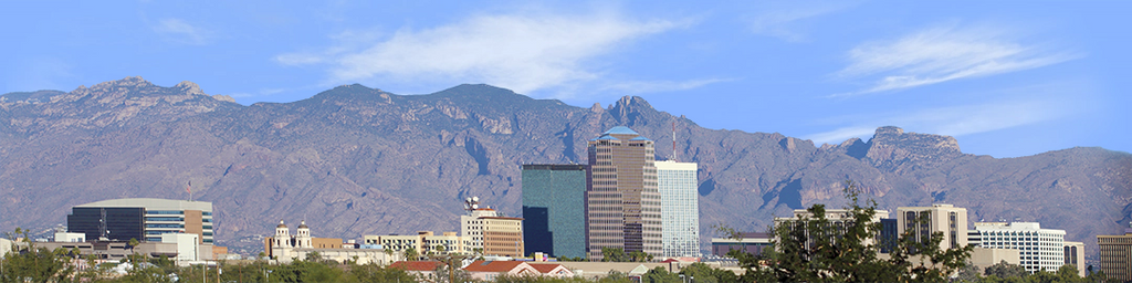 Tucson Arizona Skyline from the South right