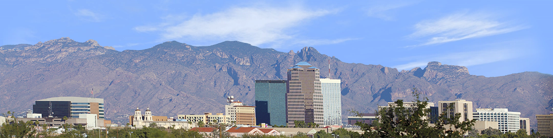 Tucson Arizona Skyline from the South right