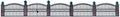 550 Wrought Iron Fence - Kit HO