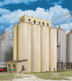 2942 Modern Grain Head House w/Silos HO