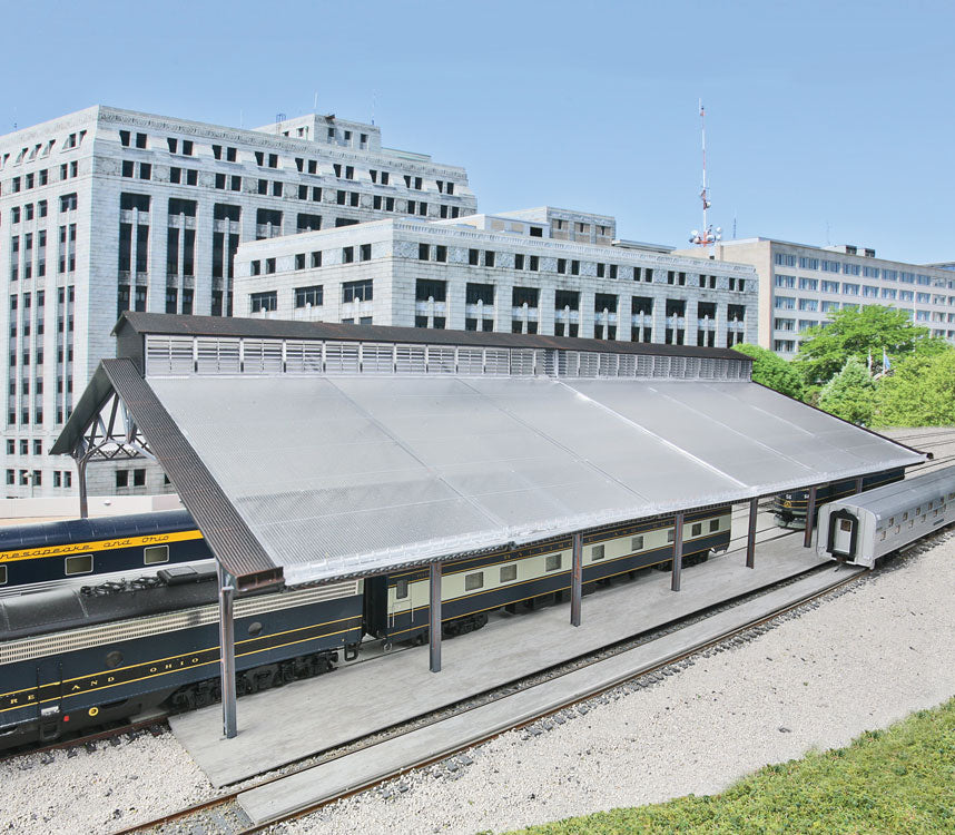 2984 Train Shed with Clear Roof HO