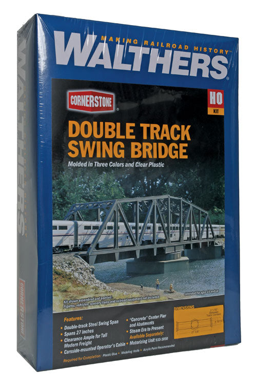 3088 Double-Track Railroad Swing Bridge HO