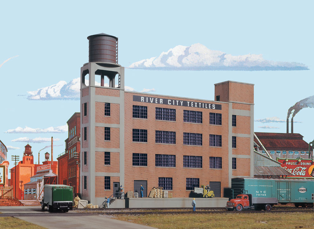 3178 River City Textiles Background Building HO