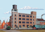 3178 River City Textiles Background Building HO