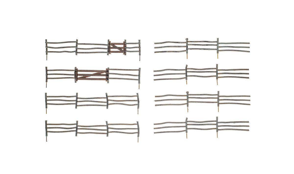 Log Fence w/Gates 192' HO