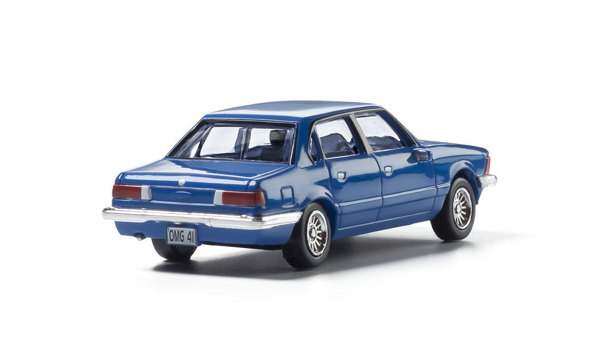 Modern Era Blue Sedan