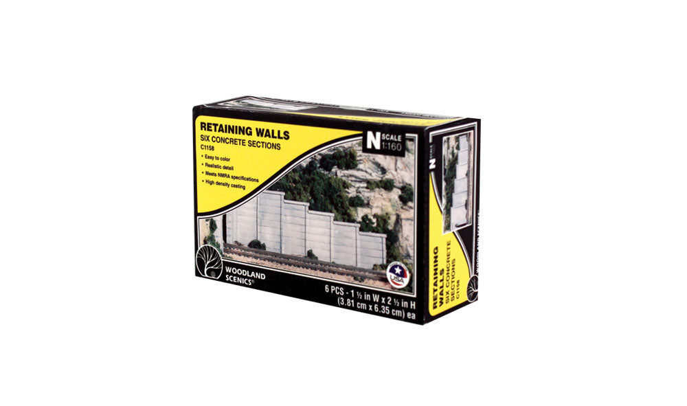 Retaining walls cncrte 6/