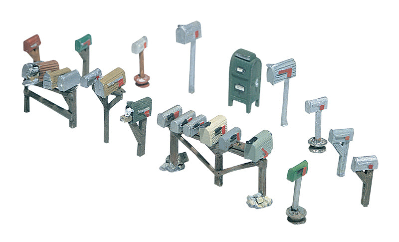 Assorted mailboxes    17/