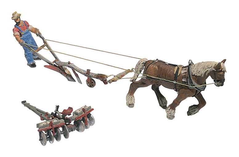 Plow, Disc, Horse & Man