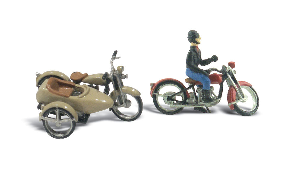 Motorcycles (2) & sidecar
