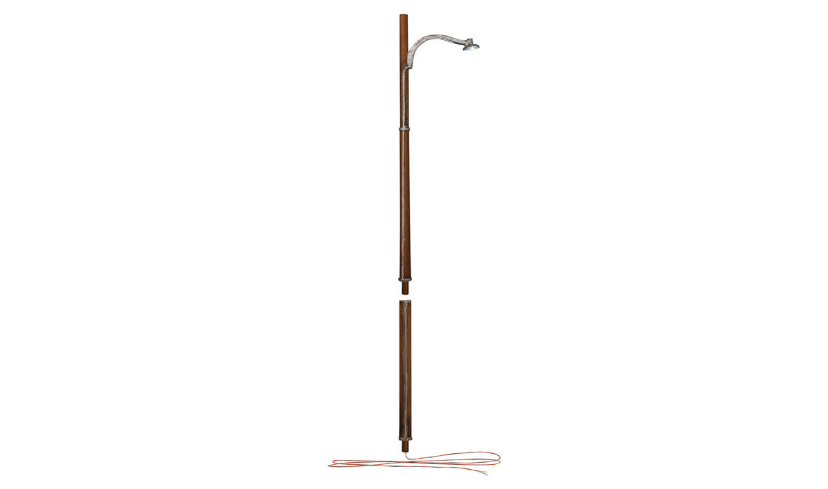 Strt Lt HO Wooden Pole 3/