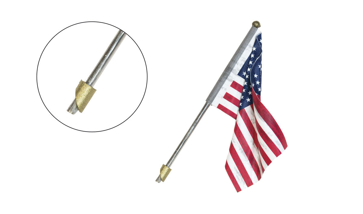 U.S. Flag Wall Mount Lrg