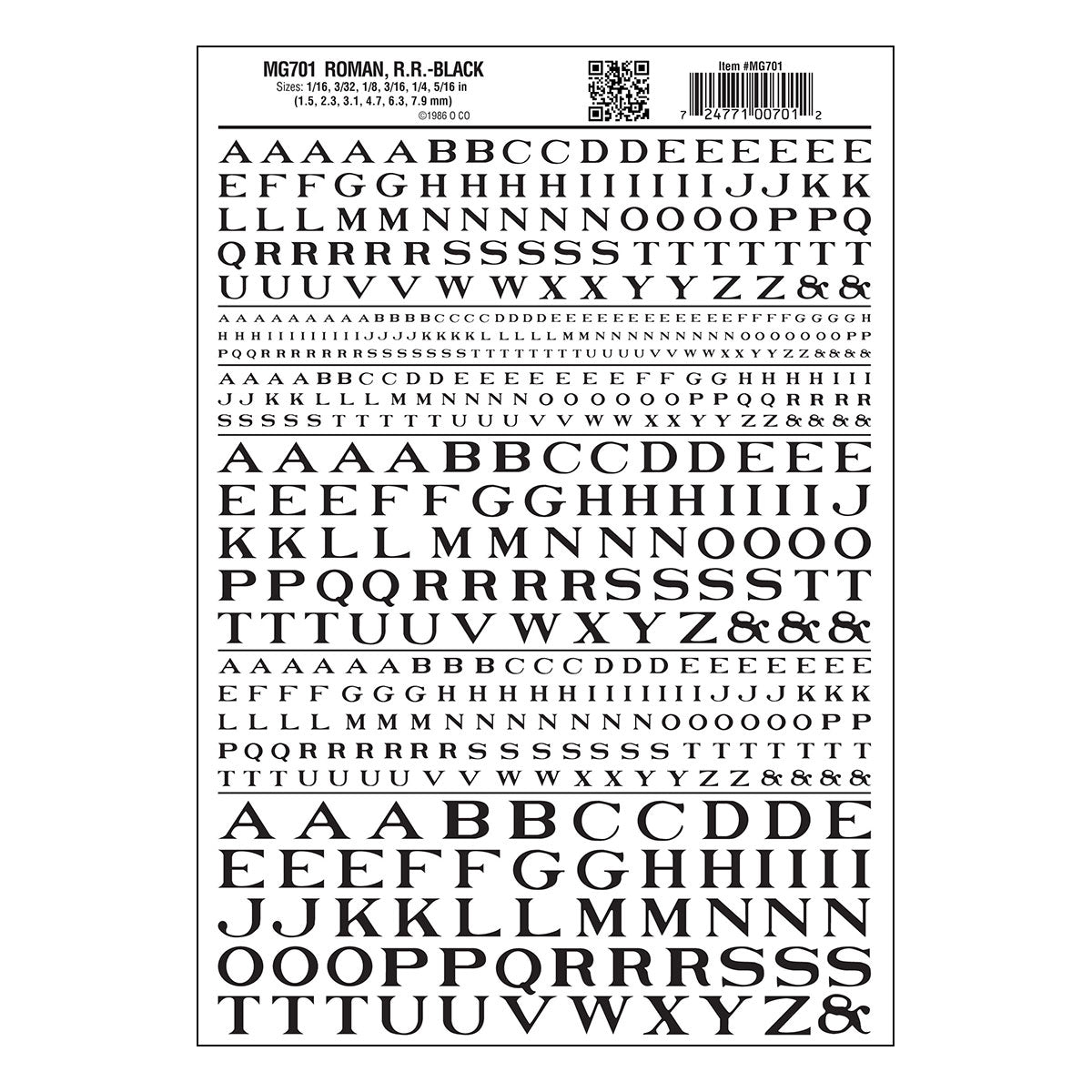 DT Rlrd Roman Alpha Blk