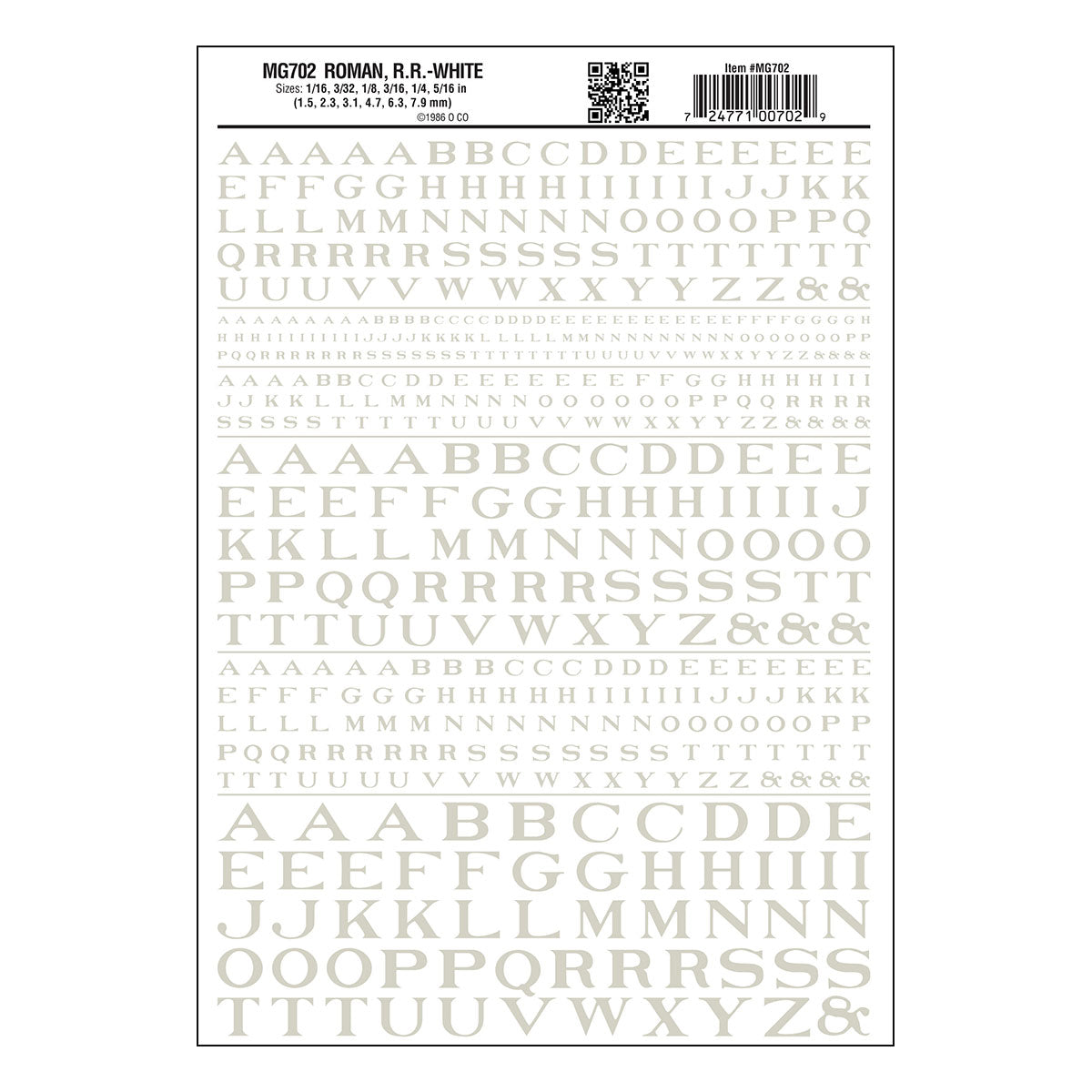 DT Rlrd Roman Alpha Wht
