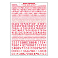 DT Gthc USA Nmbr 45Dg Red
