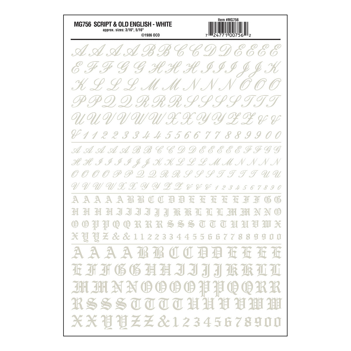 DT Old Eng & Script wht