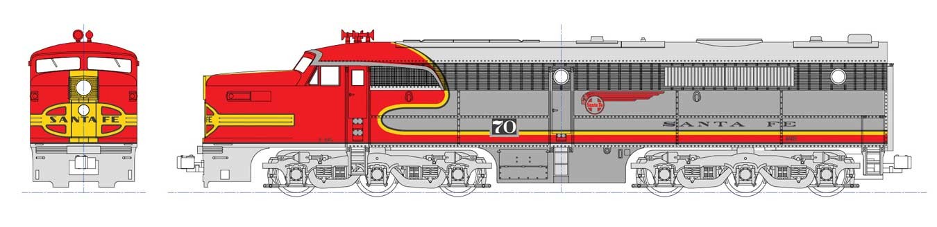 ALCO PA1 DCC/Snd ATSF#74L
