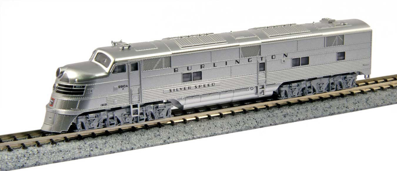 E5A CB&Q #9910A Slv Speed