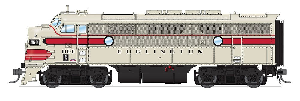 EMD F3A w/Snd CB&Q 116-D