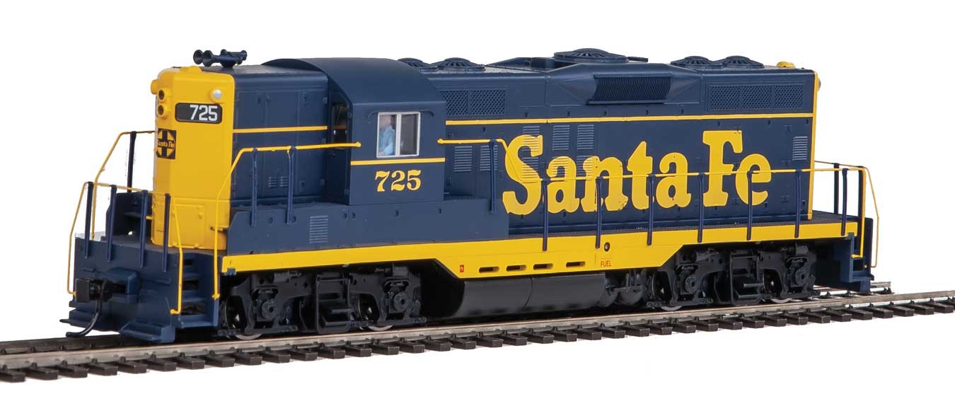 GP9 Hi Hood DC ATSF #725