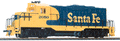 EMD GP9M RTR ATSF Blu