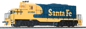 EMD GP9M RTR ATSF Blu