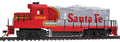 EMD GP9M RTR ATSF #2092